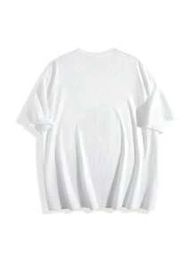 100% Pure Cotton, Ex Dad Print T-Shirt, Men's Short Sleeve Crew Neck Summer T-Shirt, Breathable Casual Sports T-Shirt, Holiday Gift - 白色 - 查看 2