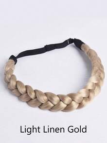 14英吋可調節手工彈性髮箍，時尚編織髮箍，適合女性髮飾、編髮、假髮、萬聖節 - 彩色 - 查看 22