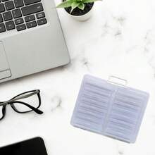 1pc Transparent Compartment Storage Box, Suitable For Storing Photos, Books And Clothes, Lightweight Design For Easy Carrying, Great For Apartment And Dorm Use - Rectangular - View 3
