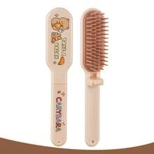Peine plegable compacto y portátil de viaje con diseño de dibujos animados, cepillo de pelo portátil para mujeres - Multicolor - Ver 9