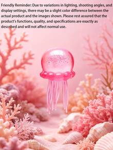 Jellyfish Shaped Stress Relief Squeeze Toy | Soft And Slow Rebound Sensory Stress Relief Toy, Helps Relax Hands And Mind | ASMR Stress Relief Desktop Decor For Office, Home And Study | Decorative Desktop Accessory With Marine Aesthetics | Creative Party Favor, Gift Bag Filler And Unique Gift | Suitable For Adult Birthday, Holiday And Special Occasion Gifts | Adorable Ocean Themed Sensory Toy To Relax And Relieve Anxiety - Multicolor - View 10