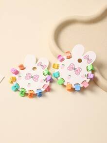 20pcs Macaron Color Mini Hair Clips Set, Non-Damaging Bangs Clips, Cute Colorful Small Hair Clips, Versatile Daily Hair Accessories - Multicolor - View 1