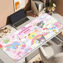 1 buah Alas Mouse Game Kartun - Alas Karet Anti Selip, Alas Meja Motif Stroberi yang Dapat Dicuci - Cocok untuk Bermain Game, Kantor, Sekolah, dan Skenario Lainnya - D - View 3