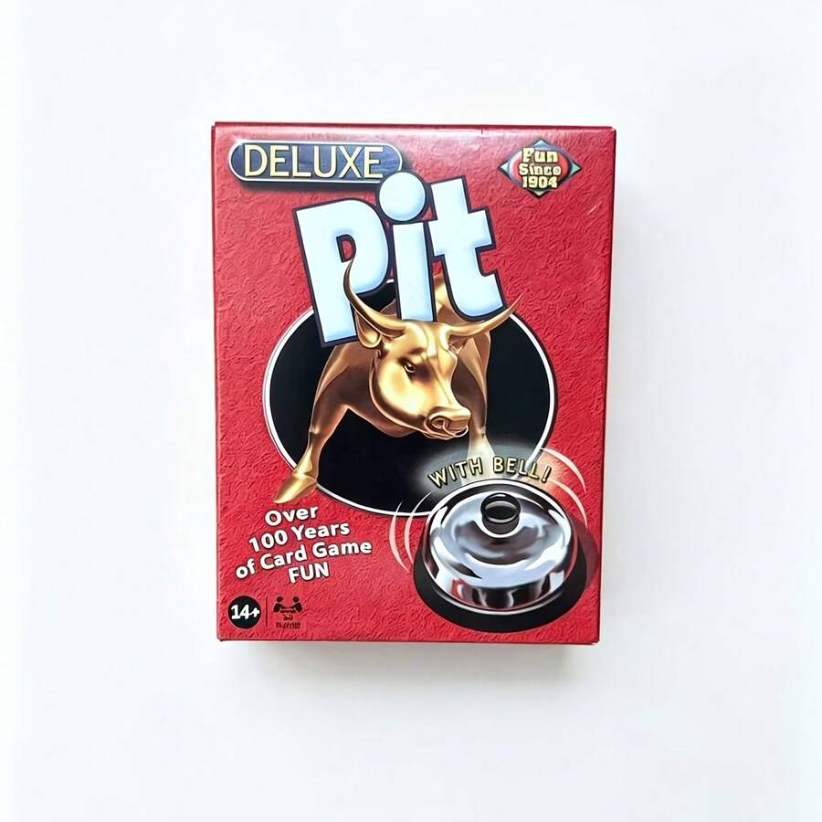 Bộ trò chơi bài Pit Card cao cấp đầy đủ kèm chuông, trò chơi giao dịch hàng hóa tốc độ cao kinh điển, trò chơi tương tác dành cho 3-8 người chơi từ 14 tuổi trở lên, ra đời từ năm 1904. - Nhiều màu - Xem 1