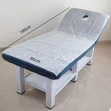 50/100 tấm trải giường massage dùng một lần, 80cm x 180cm, vải không dệt mềm mại và bền chắc, thích hợp cho SPA, xăm hình, tẩy lông và giường massage, tấm lót quấn cơ thể hợp vệ sinh và dễ làm sạch, tấm phủ giường trị liệu, thiết kế lỗ ở giữa. - Nhiều màu - Xem 8