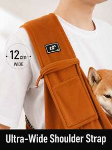 1pc Foldable Breathable Pet Carrier Bag, Large Capacity Pet Sling Bag - Multicolor - View 8