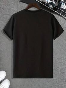 Camiseta con Estampado de Anime Morbid Cute para Mujer, Manga Corta, Cuello Redondo, Estilo Harajuku, Diseño de Landmine, 100% Algodón, Camiseta Casual de Verano, Estilo Subcultura, Diseño Cool y Femenino Y2k Camiseta Camisa De - Negro - Ver 2