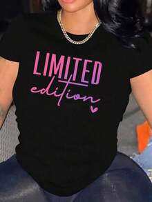 Edición Limitada camiseta original moderno atractivo elegante versátil casual mujer negro disponible en todas las tallas moda popular oferta extraordinaria - Negro - Ver 8