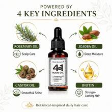 WATR BE LOTUS 四效合一护发油，蕴含迷迭香、荷荷巴油、蓖麻油和生物素——日常滋养护发，适用于所有发质，强韧发丝，抚平毛躁，提升光泽，令秀发健康柔顺。 - 4合1髮油 - 查看 4