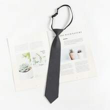 Women Ties - A2324 Black, White and Red Stripes - View 5