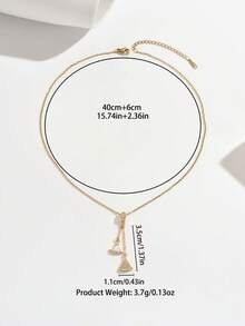 18K Gold Plated Necklace, Versatile Texture, Suitable For Dates, Gatherings, Gifts, And Daily Wear - Gold - View 5