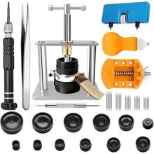 Uhrenwerkzeug-Set Zum Batteriewechsel – Uhrenöffner Und -schließer Mit Presse, Inklusive Schraubendreher, Federstegen Und Pinzette, Kompaktes Reparaturset Für Uhrmacher Und Hobbybastler, Ideal Zum Wechseln Von Uhrenbatterien, Armbändern Und Deckeln. Perfekt Für Einsteiger Und Profis in Der Uhrenreparatur Zu Hause. - Satz - Übersicht 1