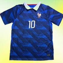 26-27 Season French National Team Home Blue Jersey Mbappé No. 10 Fan Version Breathable Sports Short Sleeve - 預設 - 查看 2
