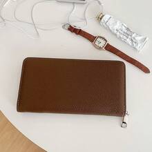 Unisex Long PU Wallet With Compartments, Coin Purse - Multicolor - View 6