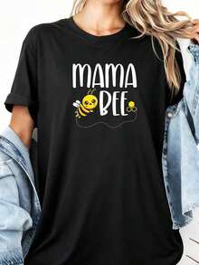 1 pieza Camiseta de cumpleaños para la familia de abejas, a juego con la abeja madre apicultora, 180g 100% algodón - Negro 3 - Ver 10