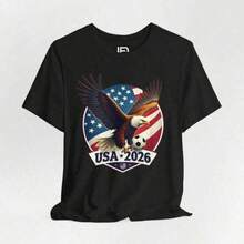 Camiseta casual de mujer de nueva tendenciaWorld Cup 2026 Shirt USA Canada Mexico Soccer-Shirt Fan Tee 2026 Soccer Graphic Shirt,Camisetas populares de  para uso diario,camisetas de apoyo para el Mundial,Camisetas del Mundial 2026,Camisetas estampadas,Camisetas estampadas,disfraces de Pascua,Camisetas de dibujos animados/anime - Negro - Ver 6