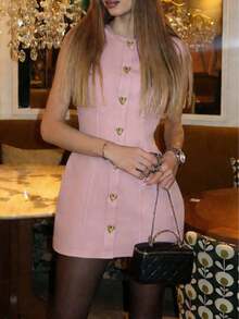 Women Midi Dresses - Black - View 10