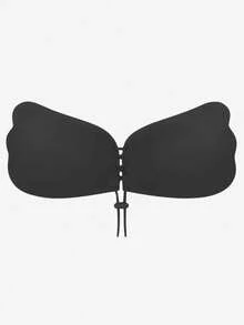 YIYANG 2/1pc Women's Leopard Print Invisible Adhesive Bra, Strapless Backless Breast Pads, Adjustable Tie-Up Push-Up Bra, Seamless Fit, Suitable For Evening Dresses With Low Neckline And Open Back - Multicolor - View 19