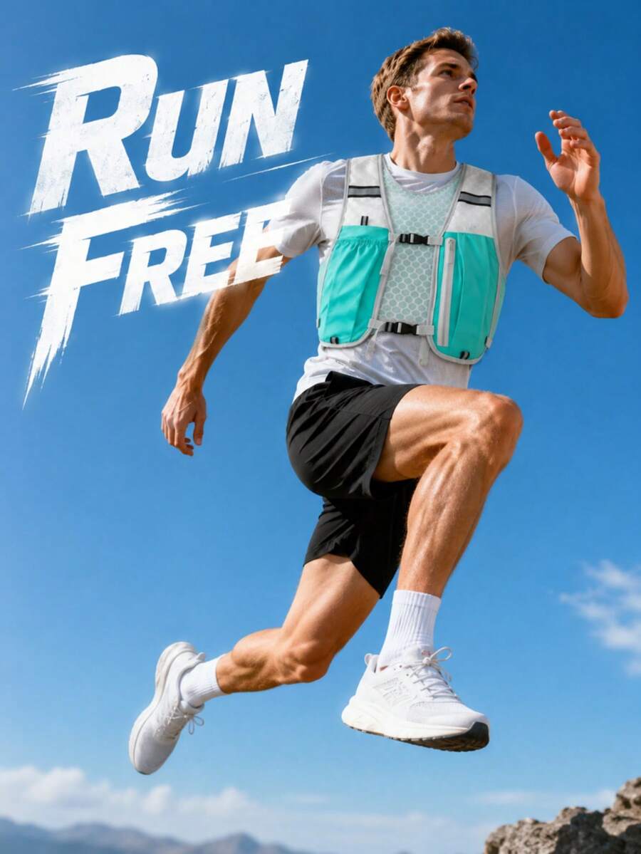 1pc Lightweight Running Vest Backpack , Unisex Sports, With Multi-Functional Storage Design, Suitable For Outdoor Hiking, Cycling, Running, Climbing And Other Sports Activities. Breathable And Water-Resistant,Back-To-School Essentials - Multicolor - View 1