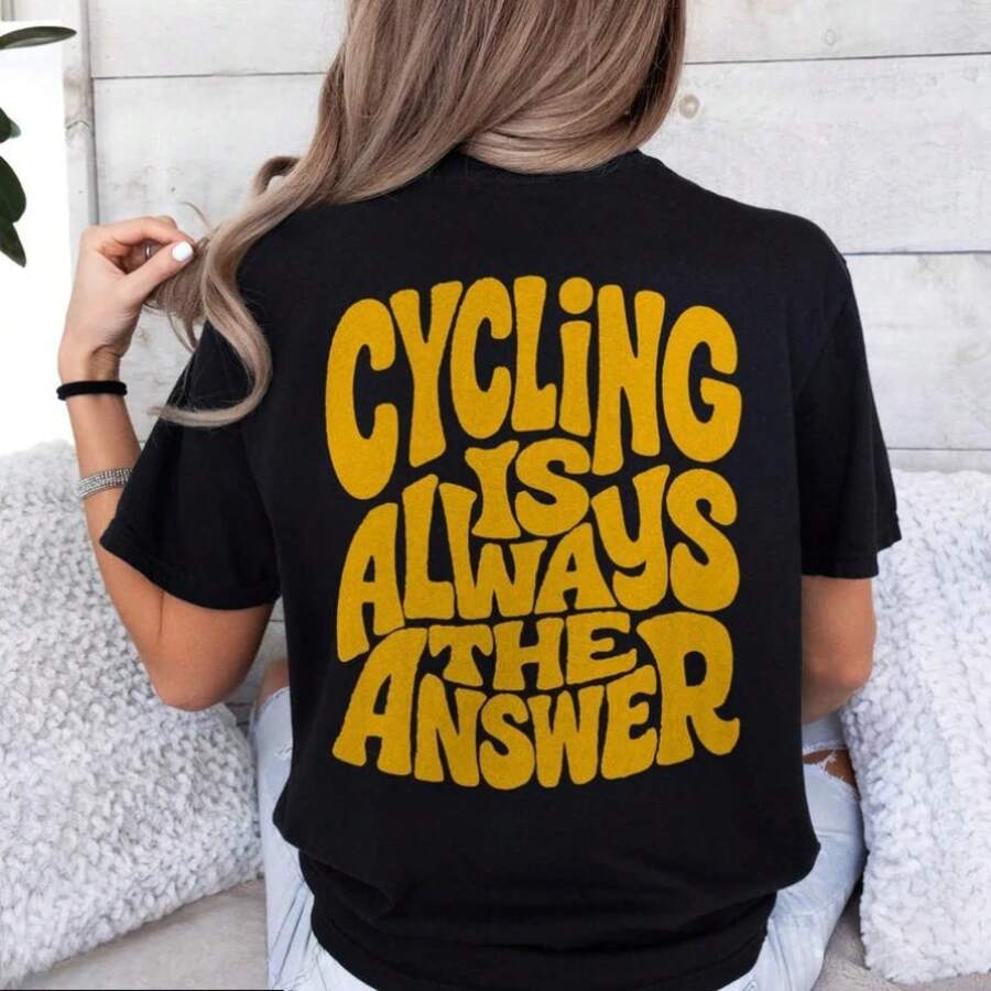 Regalo para amantes del ciclismo, camiseta retro de ciclismo, regalo para ciclistas, camiseta vintage para ciclistas, camiseta divertida, camiseta para amantes de la bicicleta de carretera, camiseta de gran tamaño. - Negro - Ver 1