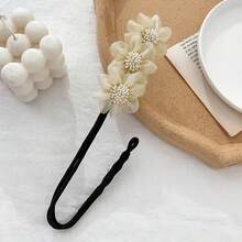 2pcs/Set Ethereal Mesh Floral Hair Clips + Rhinestone Flower Hair Claws, Damage-Free Slouchy Hairstyling Tools, Suitable For Daily Office, Home, Date, Commute For Gentle Elegant Women,Hair Bun Maker,Pins For Hair - Multicolor - View 7
