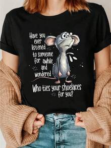 ¿Alguna vez has escuchado a alguien hablar y has pensado 'PENSAR' para ti mismo?Camiseta con estampado divertido y sarcástico, ingeniosa y humorística, llena de diversión, dale un regalo - Negro - Ver 6
