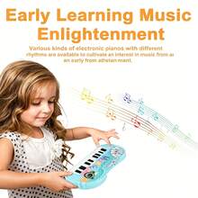 Đồ chơi đàn piano điện tử mini cho trẻ em, bàn phím âm nhạc di động, giáo dục sớm, nhiều mẫu thiết kế (không kèm pin), quà tặng hoàn hảo cho Lễ Tạ ơn, Giáng sinh, Năm mới, Sinh nhật, Halloween, Lễ Phục sinh, du lịch ngày lễ - Nhiều màu - Xem 7