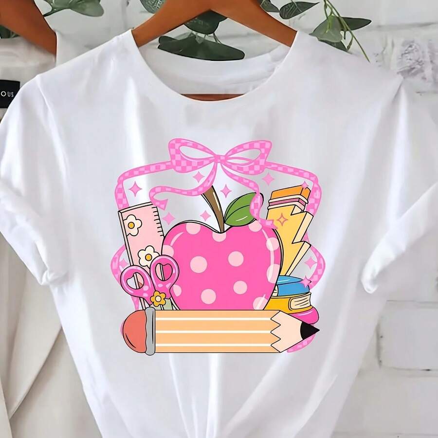 Men's White T-Shirt With Los Angeles Print In Gothic Typography - White - View 1