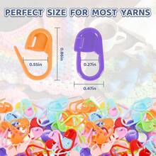 10/120pcs/Box Crochet Stitch Markers With Storage Box, Colorful Locking Knitting Markers, Sewing Tools For Knitting, Crochet And Handmade (10 Random Colors) - A - View 5