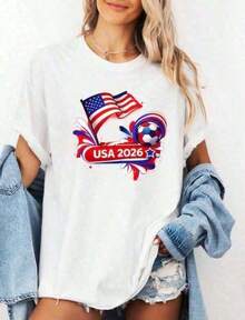 Camiseta de la Selección de Fútbol de Ecuador para la Copa Mundial 2026, Camiseta con Gráfico de Globo Terráqueo - Negro - Ver 1