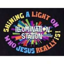 Camiseta de Illumination Station Jesus, Ropa de Fe Cristiana, Regalo para Campamento Bíblico PTRG, camisa elegante adecuada para fiestas, camisa elegante adecuada para fiestas. - Blanco - Ver 3