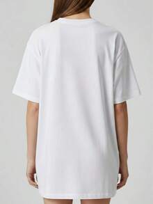 1 pieza de camisa estampada 100% algodón Passion 180g 100% algodón - Blanco - Ver 2