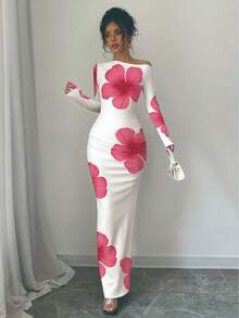 Spring 2026 Collection: Women's Elegant Polyester Fitted Dress With Strapless Neckline - 藍色 - 查看 1