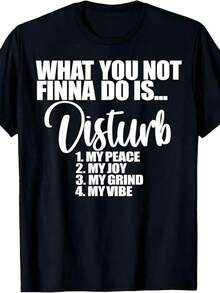 Camiseta única con diseño Y2K que destaca frases motivacionales para mantener tu paz alegría energía y estilo personal perfecta para los amantes de la moda mexicana moderna y todos los que buscan una declaración de actitud distintiva - Negro - Ver 8