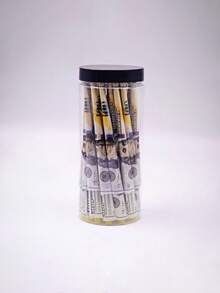 1/8/50 Peças Novidade Cones Pré-Enrolados de Nota de Dólar - Papel de Enrolar Queima Lenta Tamanho Grande de 110mm, Embalagens de Cigarro com Padrão de Dinheiro Engraçado, Acessórios de Fumo Portáteis para Uso Diário, Festas, Reuniões, Presente Legal e Único para Homens, Mulheres, Família e Amigos - Multicolorido - Visão 7