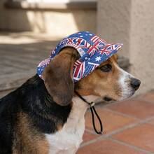 Patriot Series Pet Sunscreen Baseball Cap, Equipped With Adjustable Windproof Elastic Rope To Ensure It Is Firmly Fixed During Running, Suitable For Owners Of Dogs And Cats Of All Sizes, Suitable For Outdoor Walks And Pet Parties - 01 - View 5