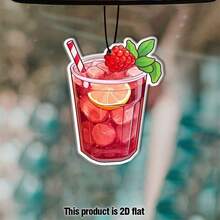 SepSky Car Air Fresheners Refreshing Drink Freshener Hanging 2.76in Ornaments Fragrant Pendant 2D Flat Car Accessories Decoration Interior Home Long-Lasting Scent, Odor Eliminator - Refreshing Drink - View 11