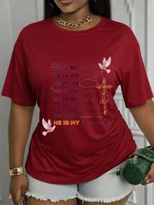 Suave, transpirable y ligera para comodidad durante todo el día. Camiseta casual de manga larga para mujer, estampada con frases inspiradoras, presenta un diseño de cuello redondo, está hecha de tela elástica, es elegante, cómoda y versátil, adecuada para usar durante todo el año, lo que la convierte en una opción perfecta para el uso diario. Cuello redondo clásico con un corte relajado que favorece todas las formas del cuerpo y es fácil de combinar con jeans, shorts y leggings. - Blanco - Ver 10