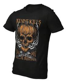 Playera Camiseta Ice Nine Kills Boogeyman Makeup bag Beach towel Decoración para el hogar Alfombra baño Bathroom accessories Dispensador de jabón líquido Shower - Negro - Ver 1