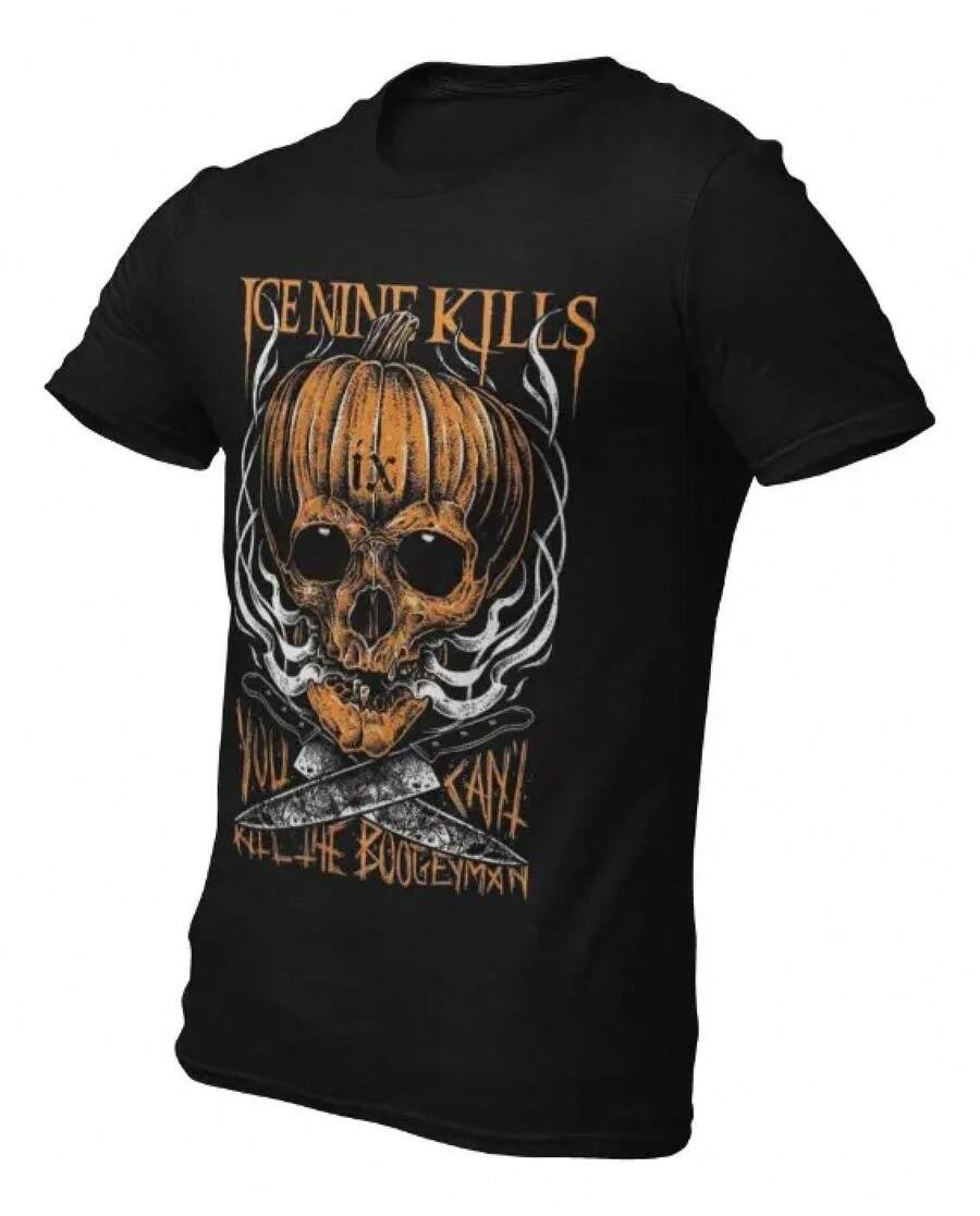 Playera Camiseta Ice Nine Kills Boogeyman Makeup bag Beach towel Decoración para el hogar Alfombra baño Bathroom accessories Dispensador de jabón líquido Shower - Negro - Ver 1
