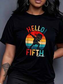 1 Piece Halloween T-Shirt For Real Estate Agents With Pumpkin Spice Print, Autumn T-Shirt For Real Estate Agents, Gift For Real Estate Agents, Halloween T-Shirt For Real Estate Agents, 180g 100% Cotton - 黑色 2 - 查看 2
