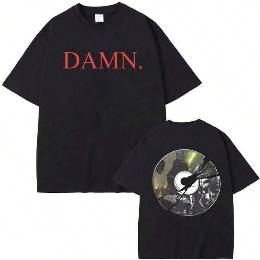 Camiseta con estampado gráfico del álbum DAMN To Pimp A Butterfly de Kendrick Lamar, Mr. Morale & The Big Steppers - Negro - Ver 1