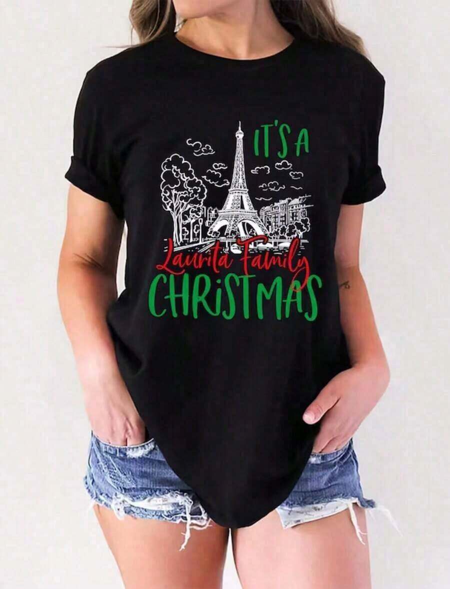 1 camiseta "Tía Orgullosa de un Graduado de 2026", Camiseta de Graduación de 2026, Regalo de Graduación para Tía, Camiseta de Graduación a Juego para la Familia, 180g Algodón 100% - Negro4 - Ver 1