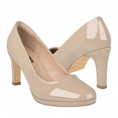  TACONES STYLO MUJER 4060001 CHAROL BEIGE