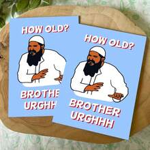 Funny Birthday Greeting Card With Envelope, Suitable For Family And Friends, "How Old Are You This Year?", Humorous Birthday Card - C - View 3