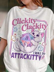 Sudadera Clickity Clackity, Camiseta Game Dice Attackitty, Sudadera de cuello redondo para juegos de mesa de fantasía, Camiseta divertida de juego de mesa para regalo - Blanco - Ver 6
