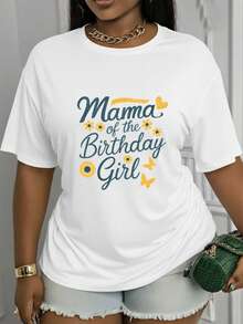 Suave, transpirable y ligera para comodidad durante todo el día. Esta camiseta de manga corta para el cumpleaños de mamá es fácil de lavar, tiene un cuello redondo informal y es adecuada para el uso diario. Es un artículo imprescindible en tu colección de primavera/verano, con un diseño elegante, un diseño único, tela transpirable y material cómodo. Cuello redondo clásico con un corte relajado que favorece todas las formas del cuerpo y es fácil de combinar con jeans, shorts y leggings. - Blanco - Ver 12