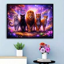New 5D DIY Diamond Painting Kit - Dreamland Jungle Beast, Acrylic Diamond Art Mosaic Craft, Living Room, Bedroom, Home Decor, Gift For Mom, Frameless - View 9