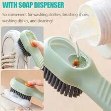Multi-Function Liquid Shoe Cleaning Brush With Detergent Dispenser, Automatic Scrubbing Suitable For Sports Shoes, Soft Fabrics And Daily Clothing Cleaning - A - View 5