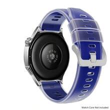 22mm 透明雙色矽膠錶帶,相容於 Galaxy Watch S4 S3 S2 S1 Active/Mi Watch 2 Pro/Color 1 2 智慧手錶錶帶 - 22mm - 查看 12